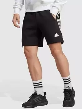 Image of adidas Sportswear Future Icons 3-Stripes Shorts - Black, Size XS, Men