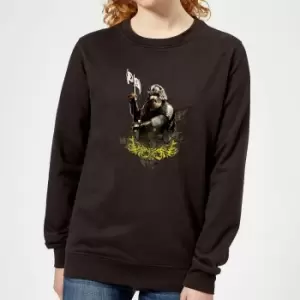 Image of The Lord Of The Rings Gimli Womens Sweatshirt - Black - L - Black