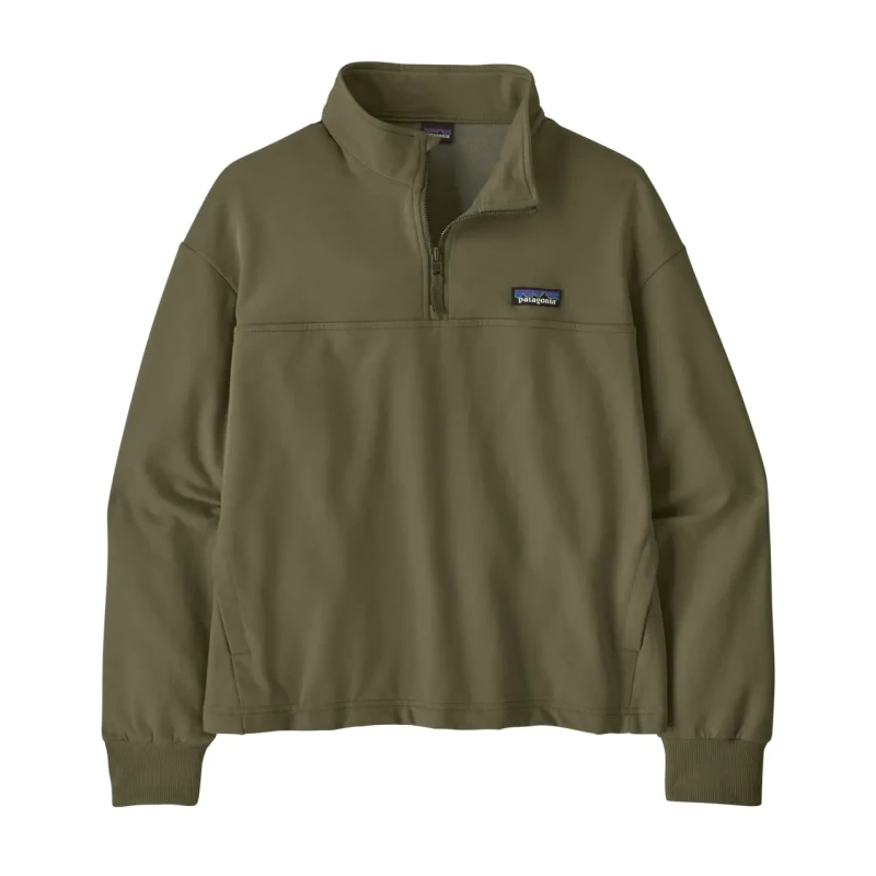 Image of Womens 1/4 zip sweater Patagonia Ahnya Vert Female L
