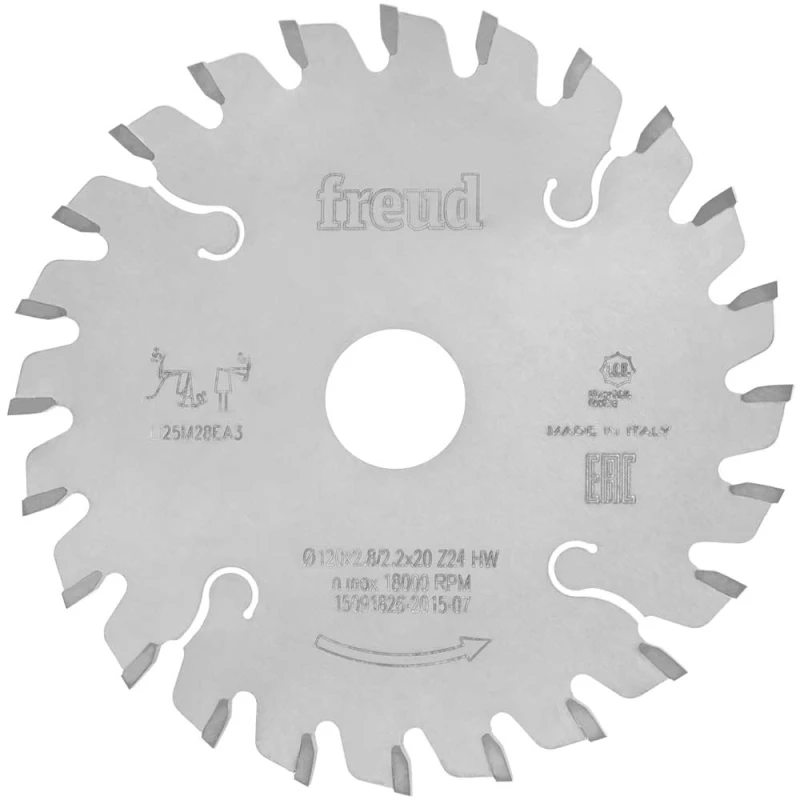 Image of Freud LI25M Pro Industrial Conical Scoring Circular Saw Blade F03FS02620 Diameter: 120mm