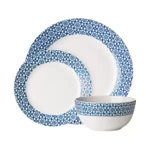 Blue 12 Piece Dinner Set