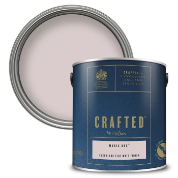 Image of CRAFTED by Crown Flat Matt Interior Wall, Ceiling and Wood Paint - Music Box - 2.5L