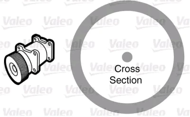 Image of VALEO 509176 Gaskets Seal,coolant pipe (547)