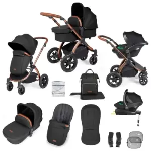 image of Ickle Bubba Stomp Luxe Travel System Midnight - Black