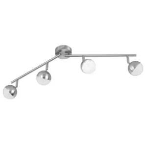 image of Action Sanan 4 LED Ceiling Lamp - Nickel Matt Finish