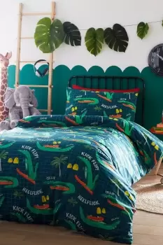 Image of Skater Gator Duvet Cover Set Duvet Set