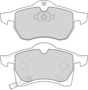Image of Ferodo FDB1295 Brake Pad Set Front Axle Premier Car
