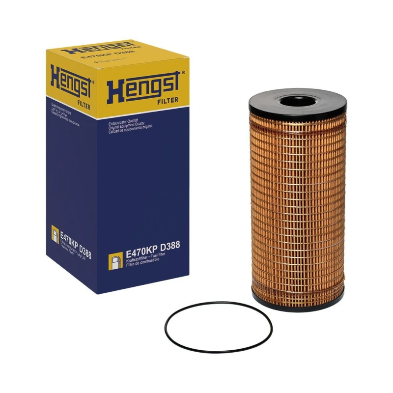 Image of HENGST FILTER E470KP D388 Fuel Filter with gaskets/seals Fuel filter (9)