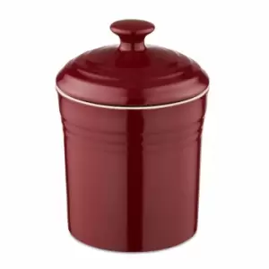 image of Barbary & Oak 17Cm Ceramic Storage Jar - Red