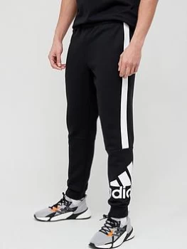 Image of adidas Essentials Colourblock Pants - Black/White, Size L, Men