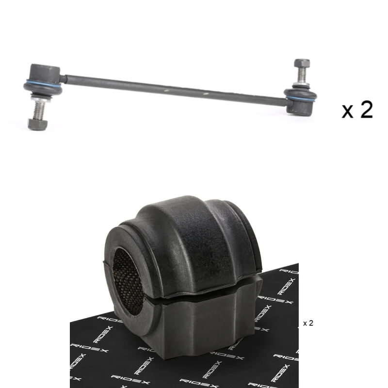 Image of RIDEX 1097S0143 Repair Kit, stabilizer suspension Front axle both sides, with coupling rod Repair Kit,stabilizer suspension (1097)