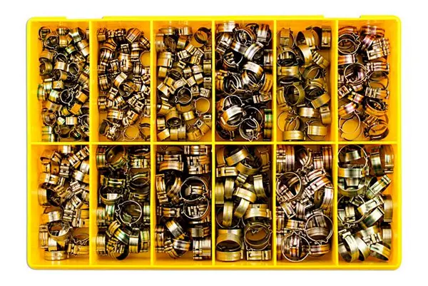 Image of Clic Type Re-usable Hose Clip Assorted Box Pk 500 Connect 35259