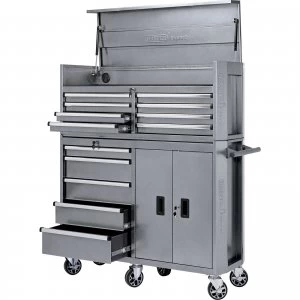 Image of Draper Expert 13 Drawer Roller Cabinet And Tool Chest Combination Metallic