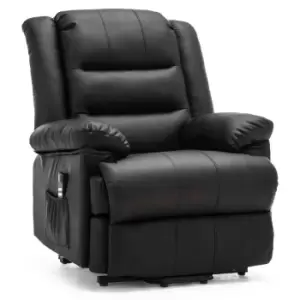 image of Loxley Electric Dual Motor Rise Recliner - Black