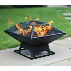 Image of Square Fire Pit bbq - Hortus