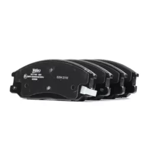 Image of VALEO Brake pad set HYUNDAI,SSANGYONG 301759 5810126A00,5810126A10,5810126A20 5810126A30,581013AA10,581013AA20,5810147A00,581014AA26,4813008260