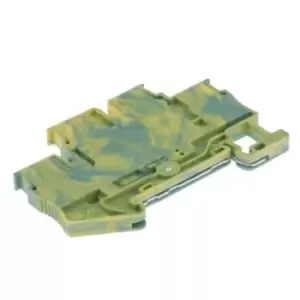 image of Phoenix Contact Green/Yellow PTTB 2.5-PE Double Level Terminal Block, 26 12 AWG, 0.14 4mm, ATEX