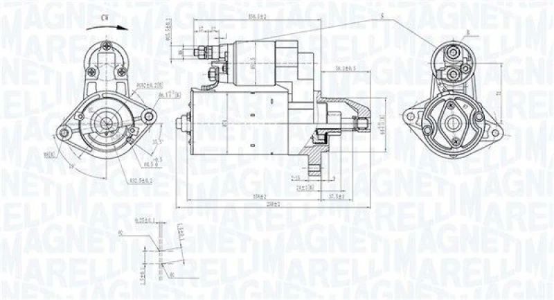Image of MAGNETI MARELLI Starter motor MAGNETI MARELLI 063721535010