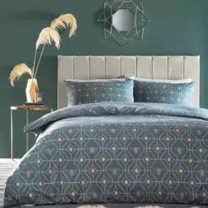 Image of Furn. Bee Deco French Blue Duvet Cover and Pillowcase Set French Blue