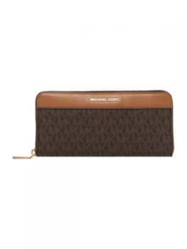 image of Michael Kors Mercer zip around purse Brown