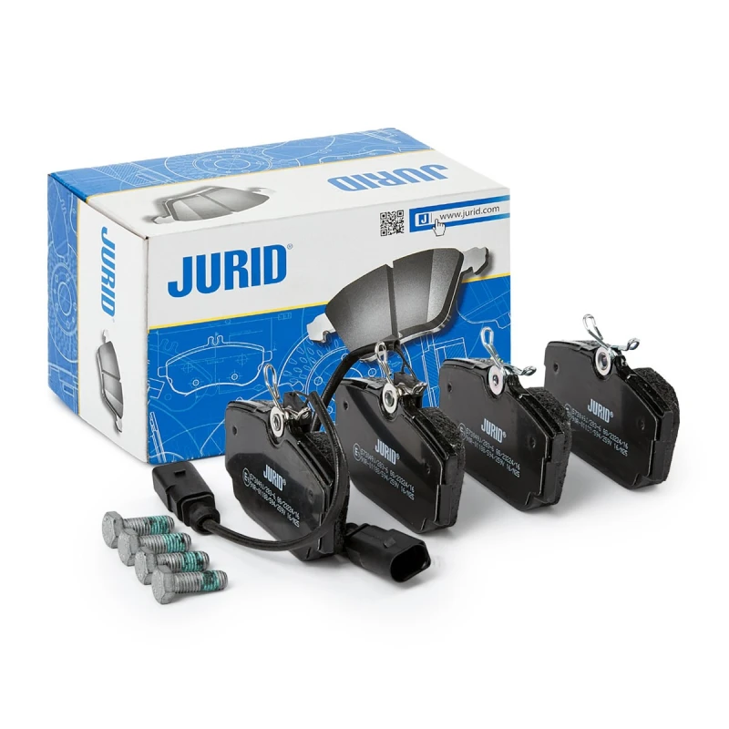 Image of JURID 573049J Brake pad set incl. wear warning contact, with accessories Brake Pad Set,disc brake (402)