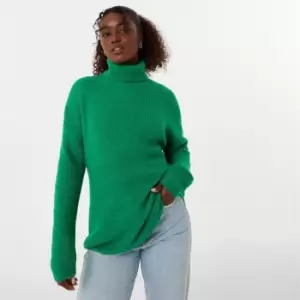 image of Jack Wills Oversized Funnel Jumper - Green