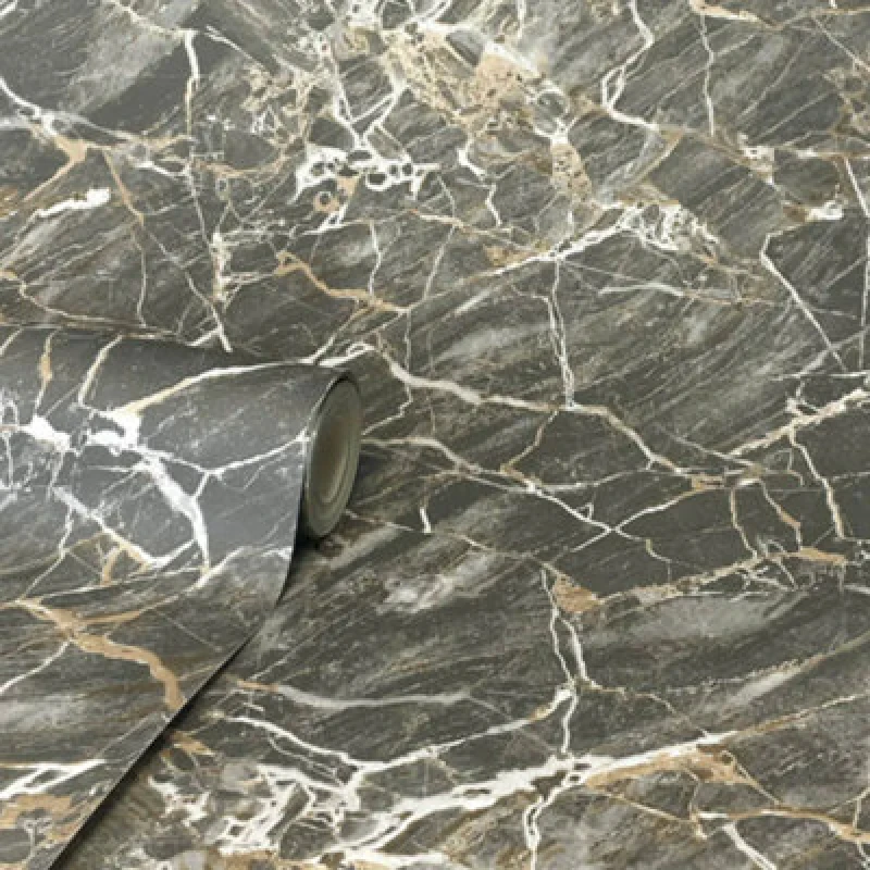 Image of Fine Decor Onyx Carbon Wallpaper In Charcoal Charcoal VWIC3 Unisex