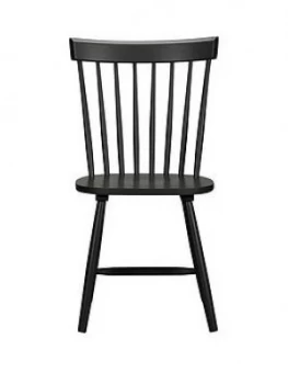 image of Julian Bowen Pair Of Torino Dining Chairs - Black