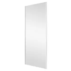 image of Spacepro Contemporary White Panel Effect Sliding Wardrobe Door (H)2223mm (W)762mm