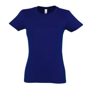 Image of SOLS Womens/Ladies Imperial Heavy Short Sleeve T-Shirt (L) (Ultramarine)
