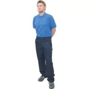 Image of Premium Mens 32L Navy Driver Trousers