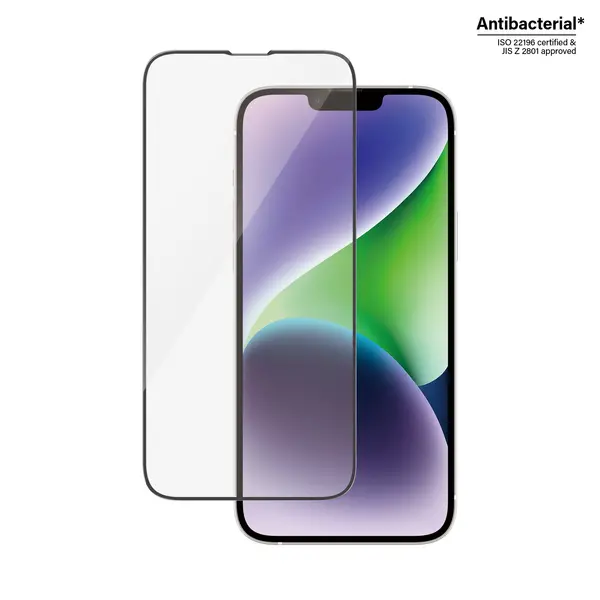 Image of iPhone 13 Pro Max/14 Plus PanzerGlass UltraWide Fit EasyAligner Screen Protector - Black Edge