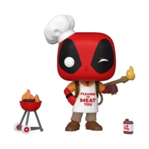 Image of Marvel Deadpool 30th Backyard Griller Deadpool Pop! Vinyl Figure