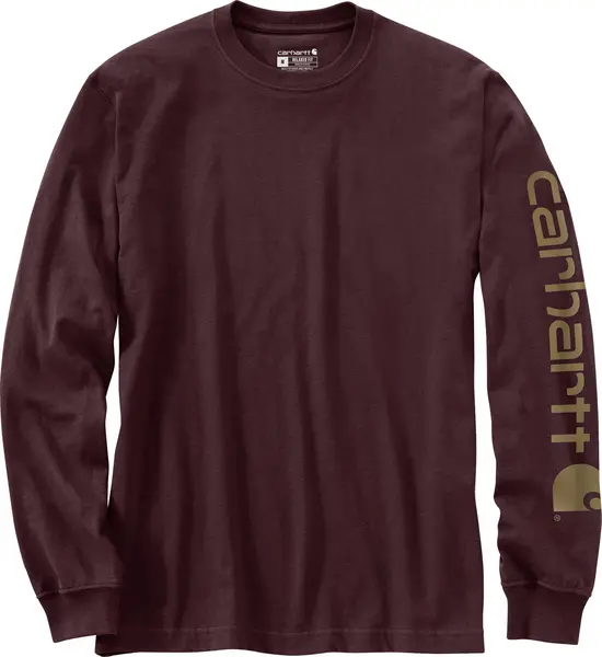 Image of Carhartt Logo Longsleeve, purple, Size L