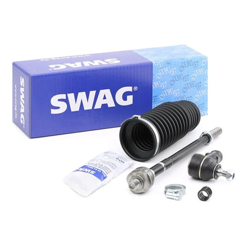 Image of SWAG 62 93 8980 Tie Rod Front Axle Right, with grease, with bellow Rod Assembly (284)