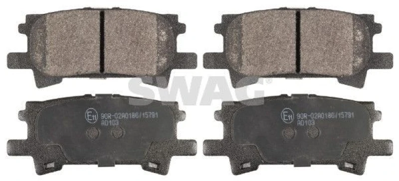 Image of Brake pad set SWAG 33 10 5442