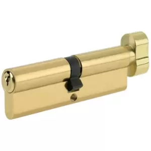 image of 80mm Euro ThumbTurn Cylinder - Polished Brass - Brass - Yale