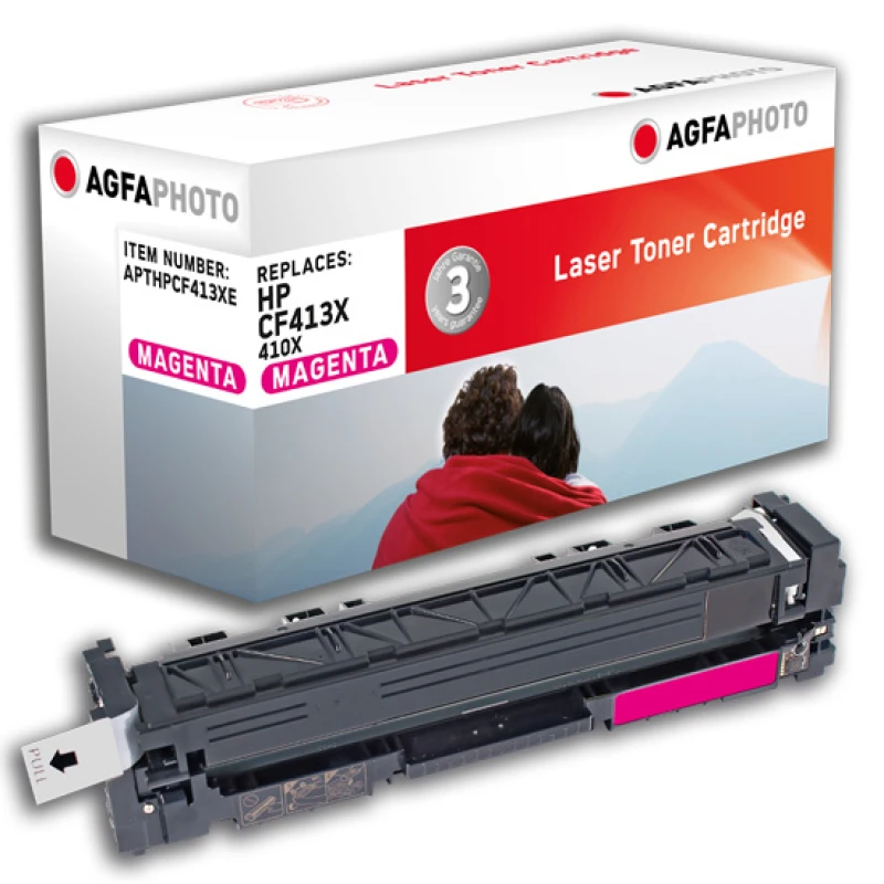 Image of AgfaPhoto APTHPCF413XE toner cartridge Compatible Magenta