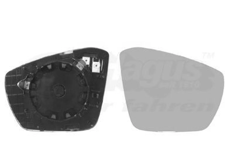 Image of VAN WEZEL Wing mirror glass VAN WEZEL 7624838