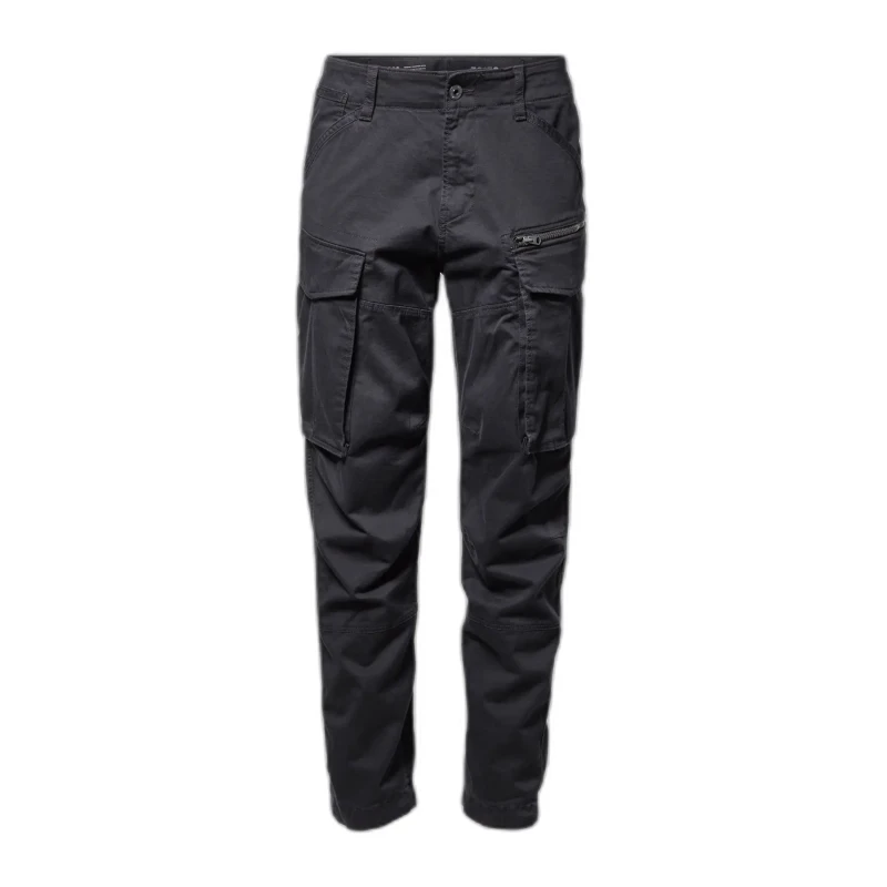 Image of G-star Raw Rovic Zip 3D Regular Tapered Fit Cargo Jeans in Dark Black