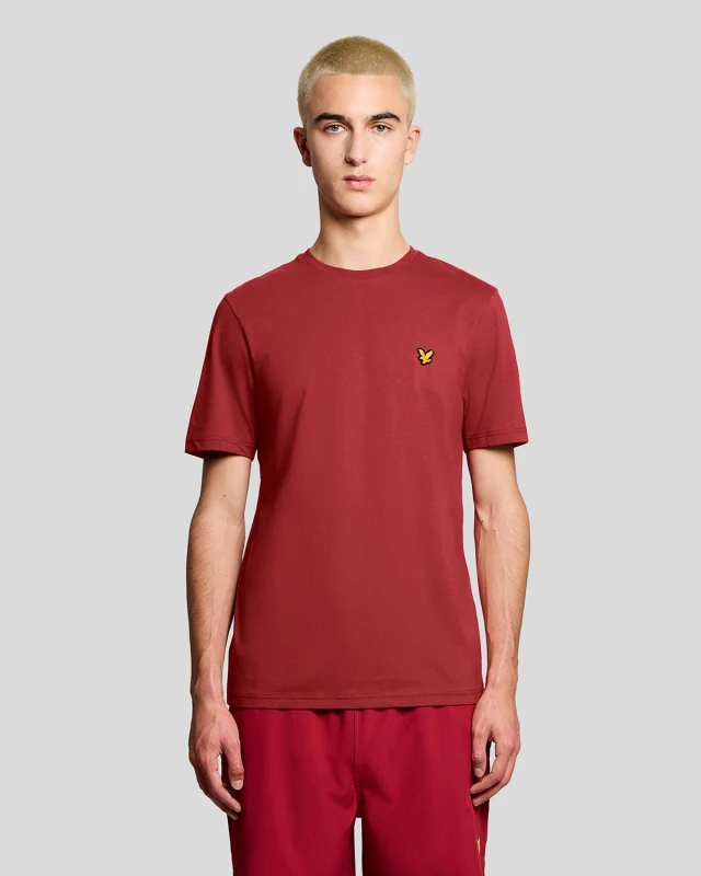 Image of Lyle & Scott Mens Sports T-Shirt in Red