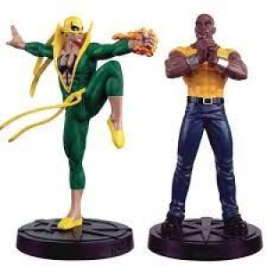 Image of Eaglemoss Marvel Luke Cage and Iron Fist Set 2 Pack Statue