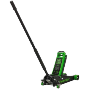 image of Sealey Premier Rocket Lift Trolley Jack 4 Tonne Green