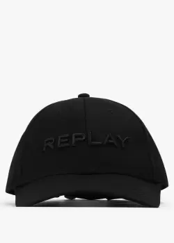 image of Replay Mens Cap No Thema In Black