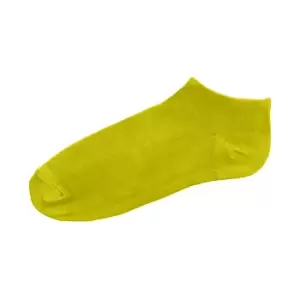 Image of Proact Womens/Ladies Microfibre Sneaker Socks (3 Pairs) (6-8 UK) (Bright Violet/Fluorescent Green/Fluorescent Pink)