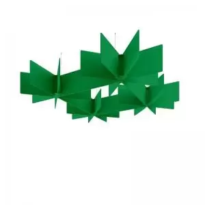 Image of Piano Scales acoustic suspended ceiling raft in dark green 1750 x