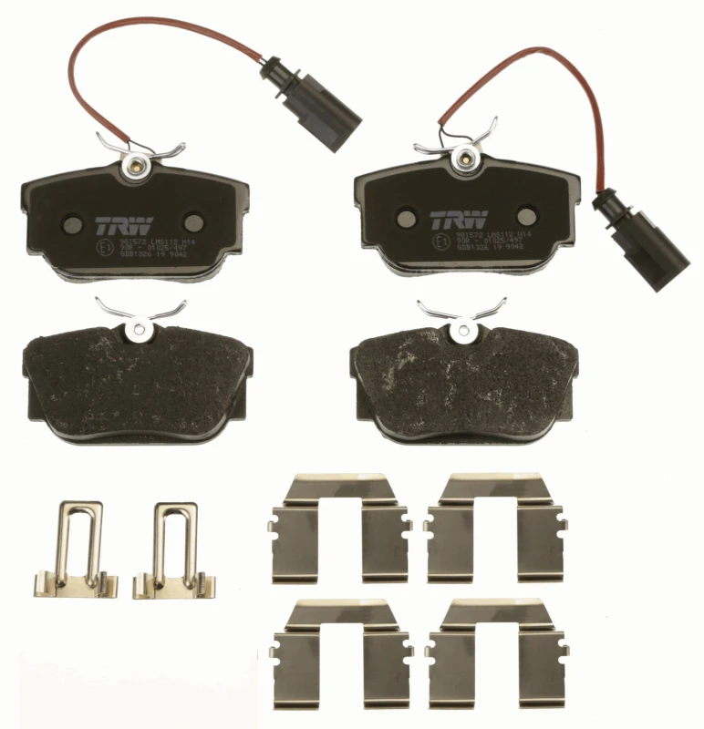Image of TRW GDB1326 Brake pad set incl. wear warning contact, with accessories Brake Pad Set,disc brake (402)