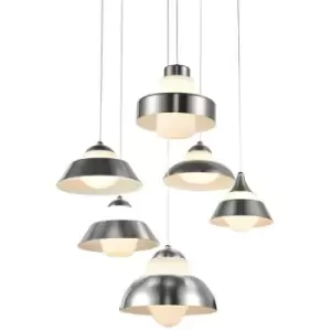 Italux Lighting - Italux Antilia - Modern LED Hanging Pendant Chrome, Warm White 3000K 2100lm