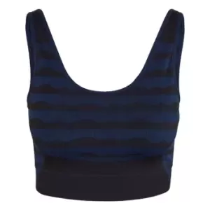 Image of adidas Marimekko Light-Support AEROKNIT Bra Womens - Blue