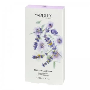 image of Yardley English Lavender Soap Trio 300g